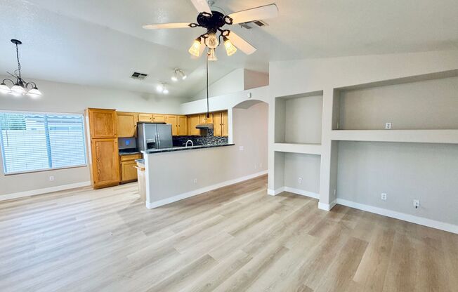 Newly renovated 1 story home with 3 bedrooms in the beautiful North Shores community!