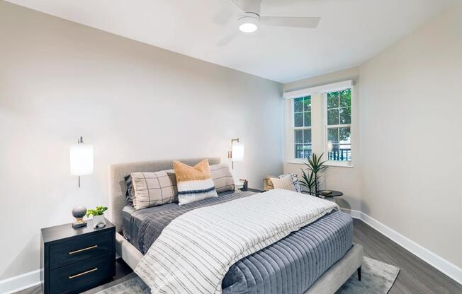 Welcome to your sanctuary at Modera Waugh! Our thoughtfully designed bedrooms blend comfort and elegance, creating the perfect space to relax and recharge.