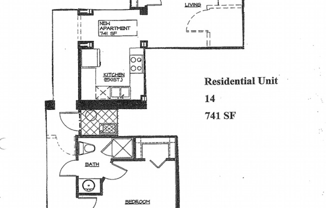 1 bed, 1 bath, 500 sqft, $1,450, Unit Apt 14