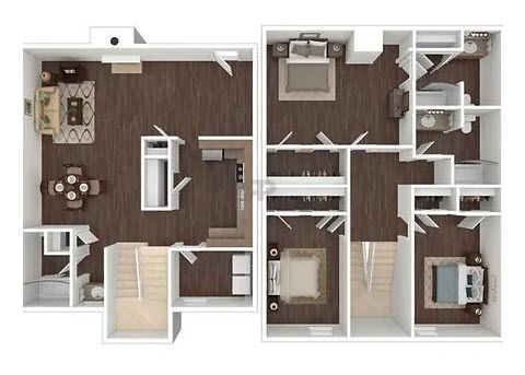 3 beds, 2.5 baths, 1,500 sqft, $1,534