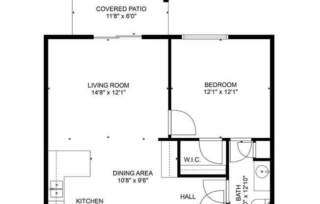 1 bed, 1 bath, 655 sqft, $895, Unit 800-305