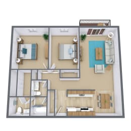 2 beds, 1.5 baths, 1,004 sqft, $1,575