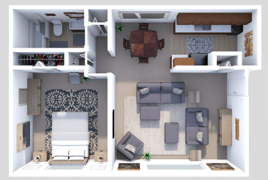 1 bed, 1 bath, 660 sqft, $769