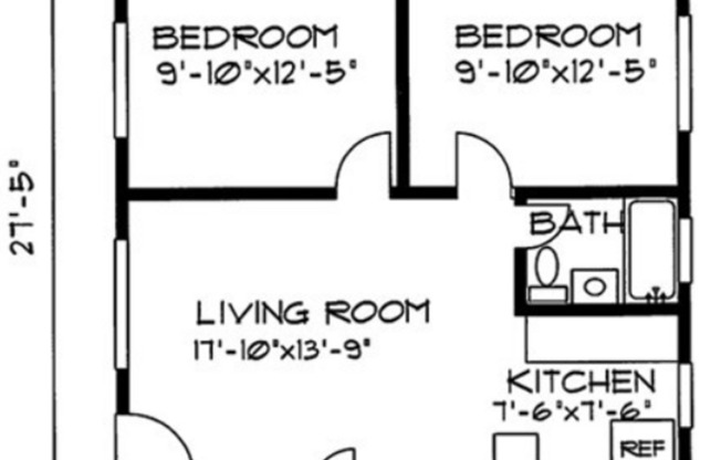 2 beds, 1 bath, 625 sqft, $1,965, Unit Unit 3