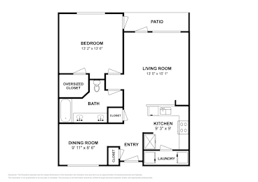 1 bed, 1 bath, 871 sqft, $1,587