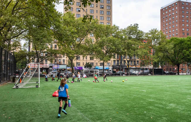 The Upper West Side has many playgrounds and sports fields.