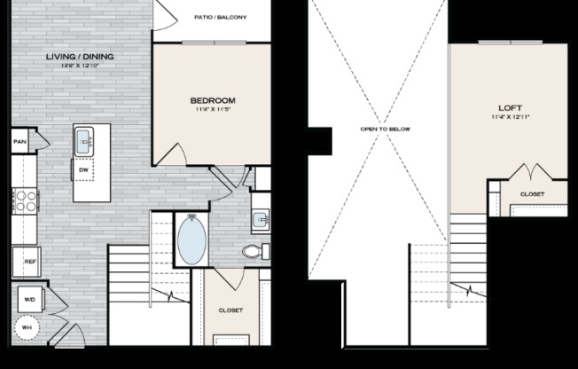 1 bed, 1 bath, 987 sqft, $1,965