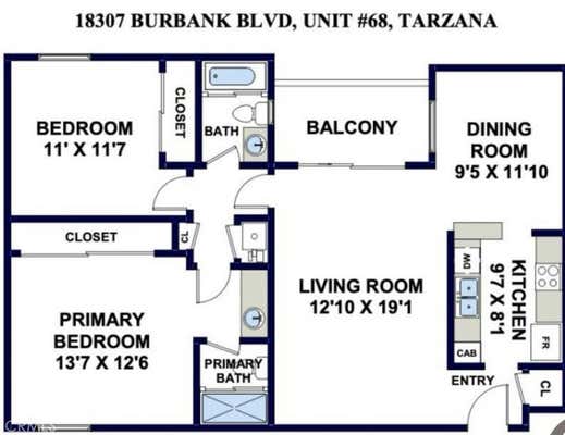 2 beds, 2 baths, 983 sqft, $2,500, Unit UNIT 68