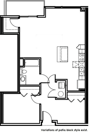 1 bed, 1 bath, 949 sqft, $2,407, Unit 235