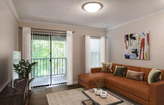 Modern Living Room at The Annaline, Nashville, 37217r