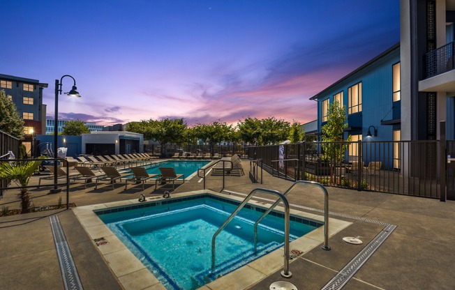 Pool & Spa at Twilight