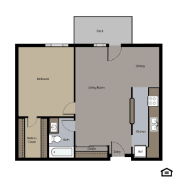 1 bed, 1 bath, 789 sqft, $1,626