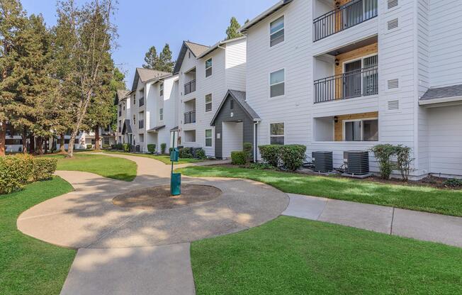 a large lawn in front of a house