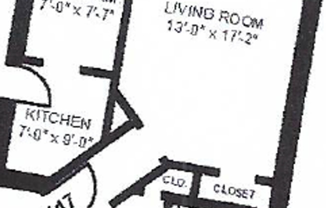 Studio, 1 bath, 440 sqft, $1,395, Unit 517-1