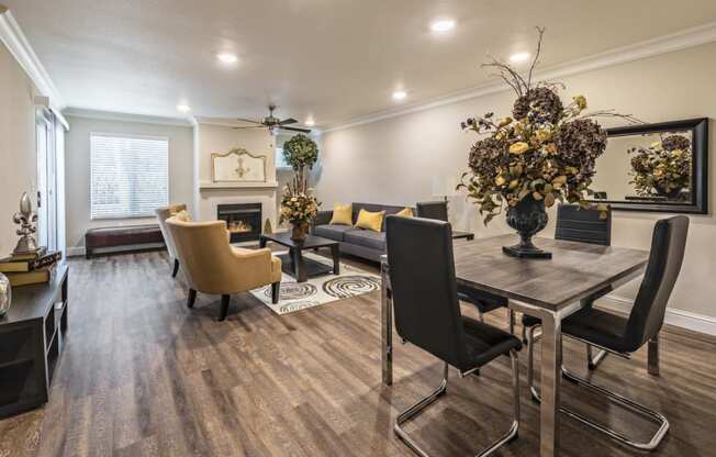 Classic Living Room Design at Le Provence at the Dominion, Fresno, 93720