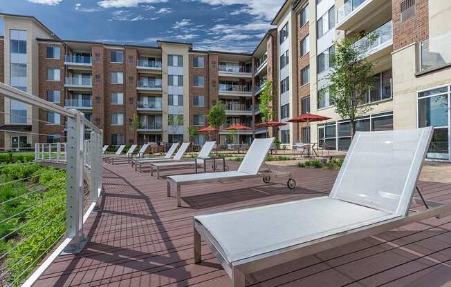 Private entertaining deck overlooking vast waterscape