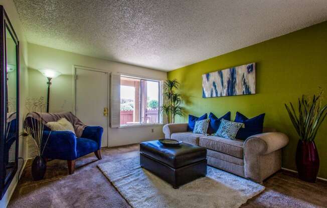 Living room at Sunrise Ridge Apartments in Tucson AZ