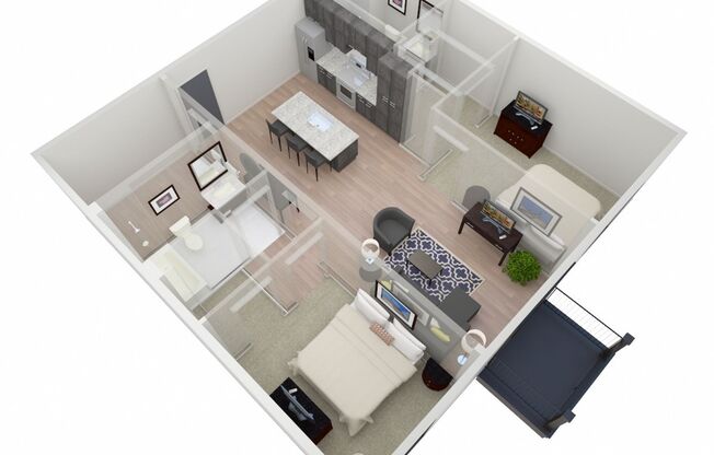 2 beds, 2 baths, 1,040 sqft, $1,839, Unit A1-112