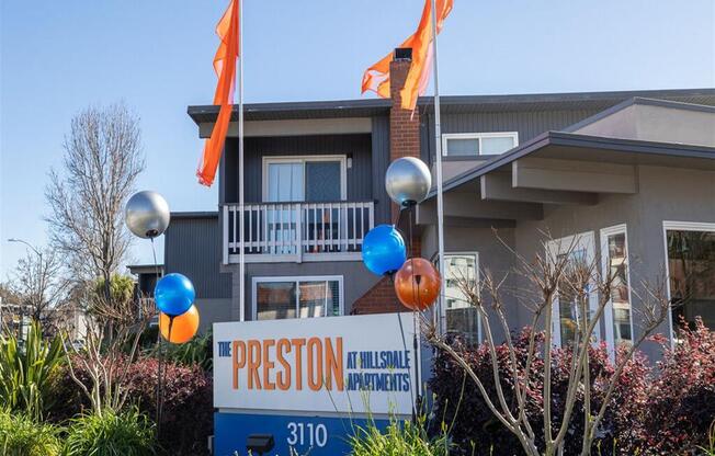 Property Signage at The Preston at Hillsdale, San Mateo, CA