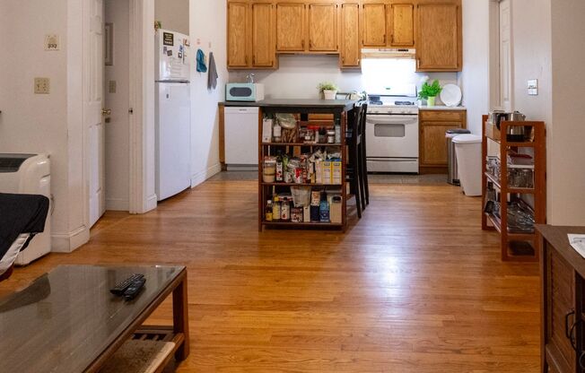 No Fee, Heat and Hot Water Included, All rooms big, Near B and C lines.  Free heat and hot water!