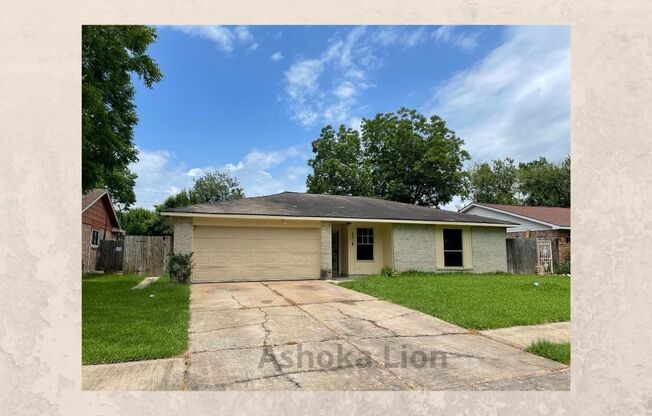 3 bed 2 bath Missouri City Rental Home