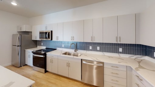 interior kitchen at SevenO2 Main Apartments, Utah, 84101