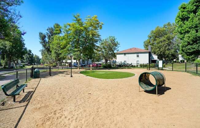 our apartments offer a dog park with plenty of room to run and play at The Park Apartments, Rancho Cucamonga