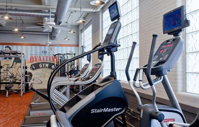 Residents can workout at their leisure in the Ovaltine Court Fitness Center