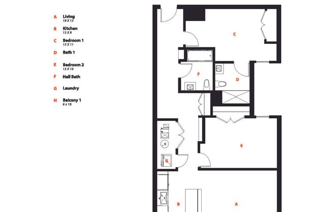 2 beds, 2 baths, 1,185 sqft, $3,495, Unit 407 ADA