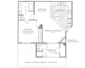 1 bed, 1 bath, 710 sqft, $1,615