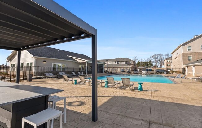Swimming pool at Aurora Luxury Apartmemts