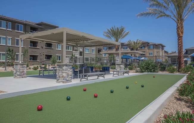 Outdoor games at Level 25 at Oquendo by Picerne, Las Vegas
