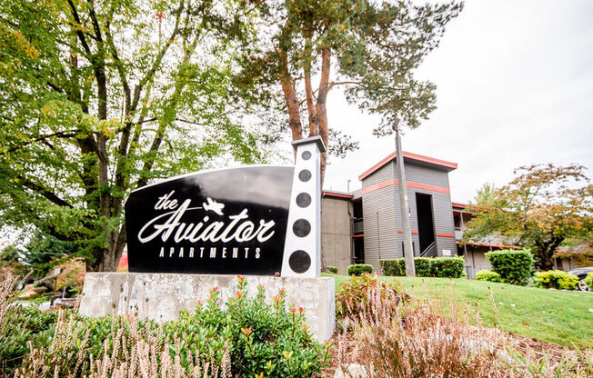Property Signage at The Aviator, Renton, Washington