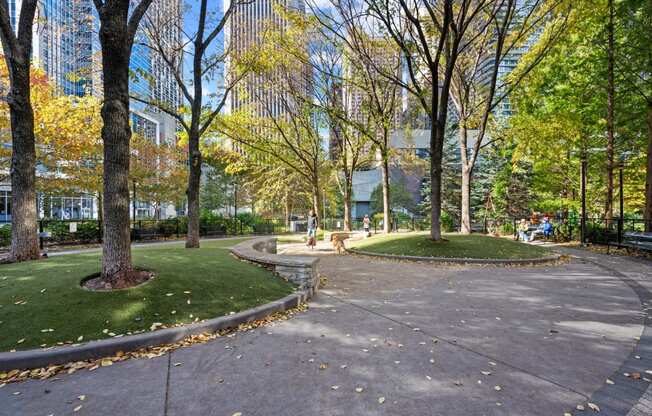 Dog Park at Shoreham and Tides Apartments, Chicago, IL