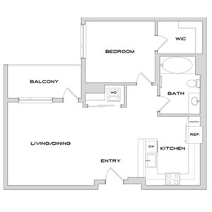 1 bed, 1 bath, 823 sqft, $4,019