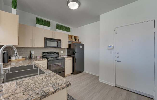 Sink With Faucet at Vue Live Oak, Dallas, Texas