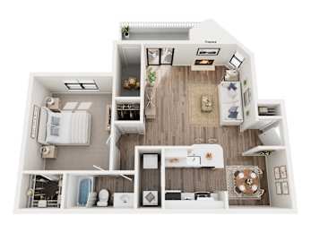 1 bed, 1 bath, 754 sqft, $1,225