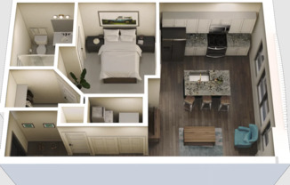 1 bed, 1 bath, 605 sqft, $1,390, Unit 405