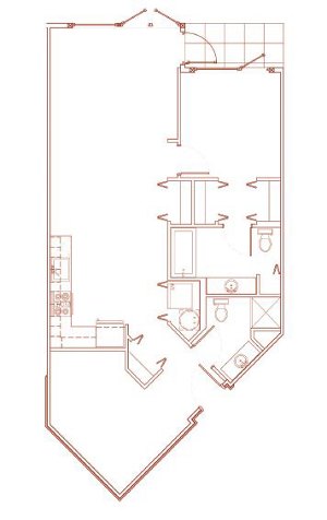 1 bed, 1 bath, 887 sqft, $2,455