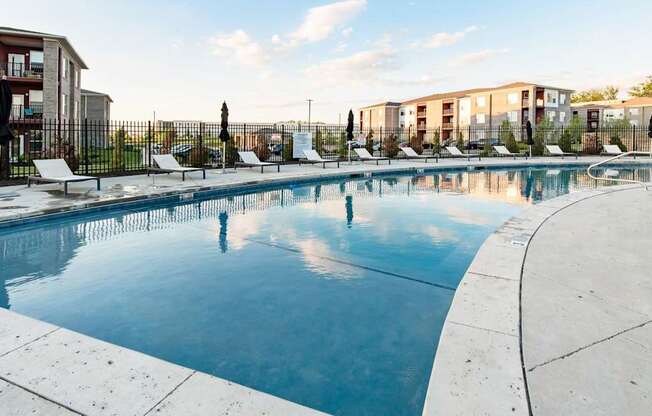 Community pool at Echo Park at Perry Crossing Apartments, Plainfield, 46168