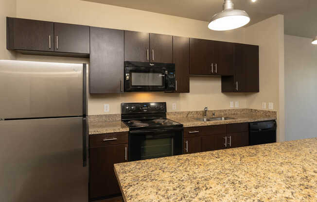 Kitchen with Stainless Steel Appliances