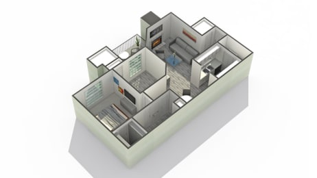 1 bed, 1 bath, 810 sqft, $1,781