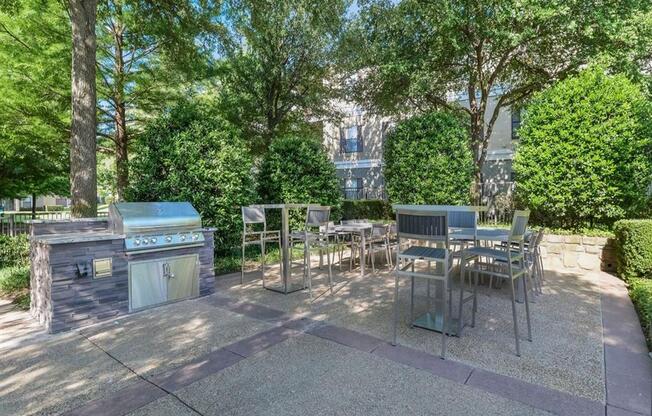 Outdoor Summer Kitchen with Grilling Station.