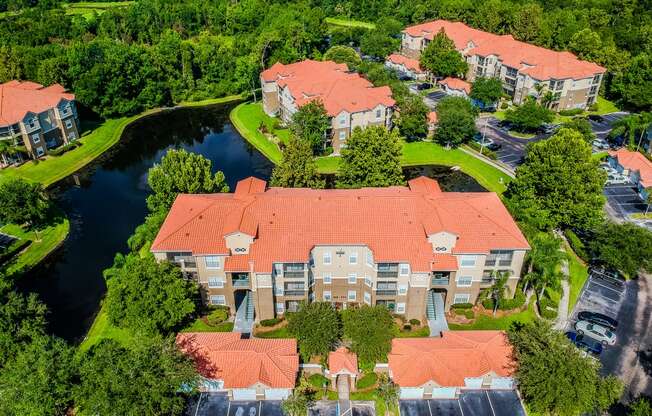 Aerial View of the Exterior of Portofino Apartment Homes, Tampa, FL, 33647-3412