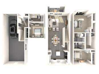 3 beds, 3 baths, 1,353 sqft, $2,700