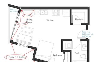 Studio, 1 bath, 467 sqft, $1,405, Unit 502