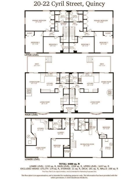 3 beds, 2.5 baths, 2,490 sqft, $3,700, Unit 20