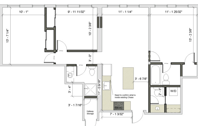 3 beds, 2.5 baths, 1,000 sqft, $5,850, Unit 1116 13th Street #1