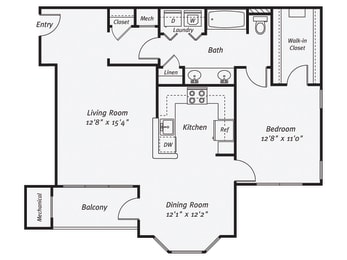 1 bed, 1 bath, 913 sqft, $2,939