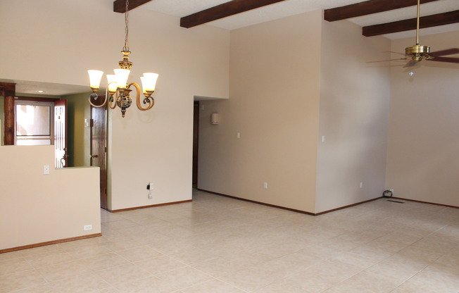 Beautiful 3 bdr, 2 bath SOLAR home w/large family room.  1 small dog considered 20lbs or less only.